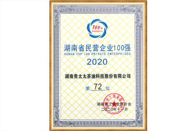 湖南省民營(yíng)企業(yè)100強(qiáng)